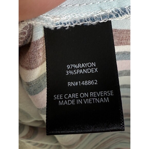 Torrid Midi Stretch Challis Button Shirt Dress Striped Womens Plus Sz 4 (4X /26) - Picture 13 of 16